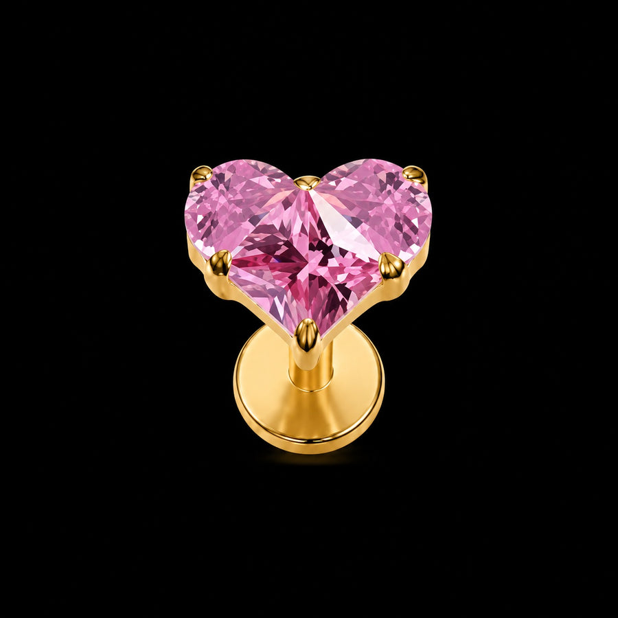 Premium Zirkonia Stud – Model K · 16G · 1,2 × 8 mm B14