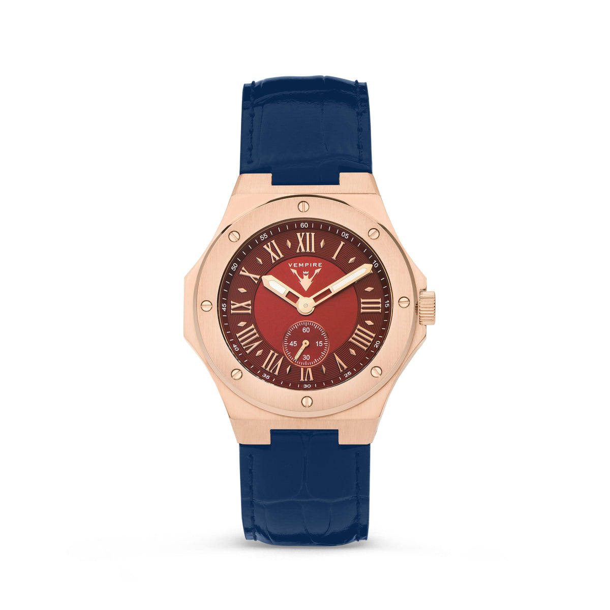 EMBER- RED / ROSE GOLD (LEATHER)